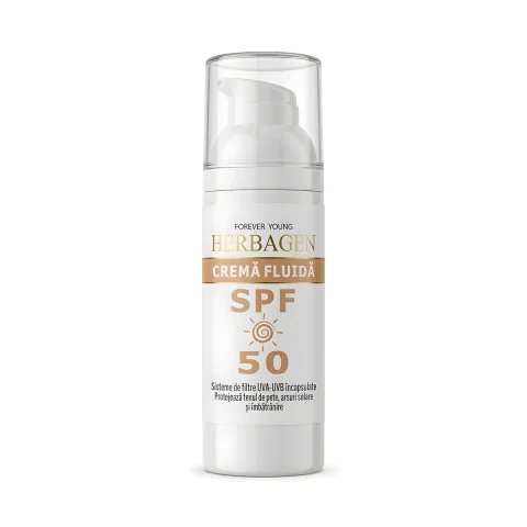 Cremă fluidă pentru ten SPF50 – 50 ml TEST