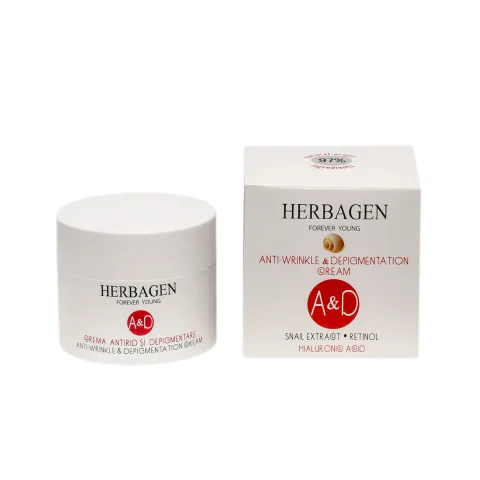 Cremă antirid și depigmentare cu extract de melc A&D