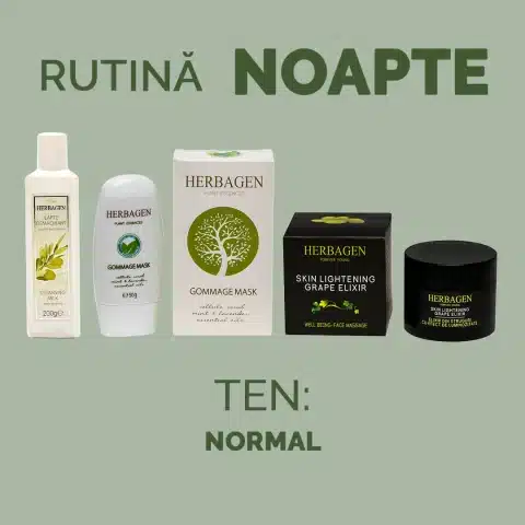 Rutină NOAPTE pentru ten normal