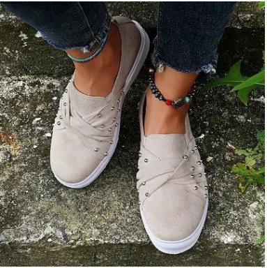 Women's Plus Size Lady Causal Shoes Slip-On Loafers - Image 3