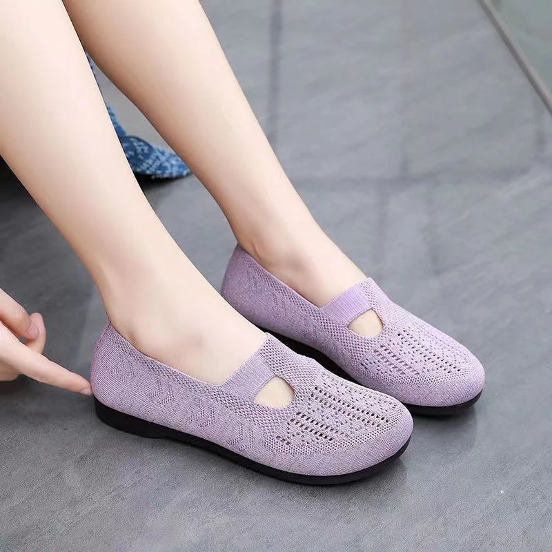 Women Flats Shoes Breathable Mesh Shoes Summer Light Loafers - imagine 5