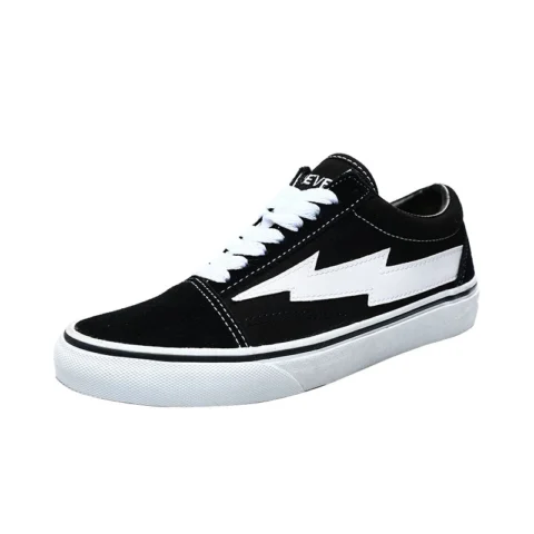 Unisex Lightning shoes models low to help retro vulcanized canvas skate shoes