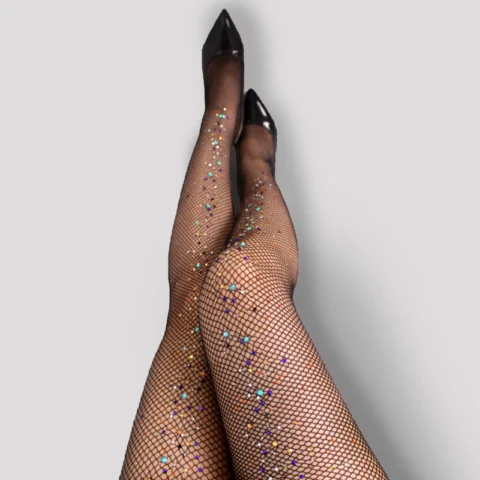 Women's Encrypted Color High Elastic Pantyhose Fishnet Tights
