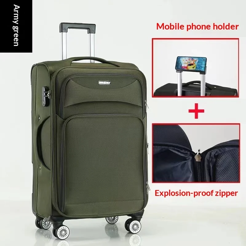 Unisex Oversized Rolling Suitcase For Travel