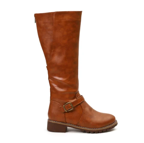 Women's High Boots - Warm Velvet Lined Knight Boots for Winter
