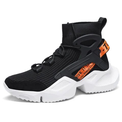 Men's Platform Sneakers Socks Shoes