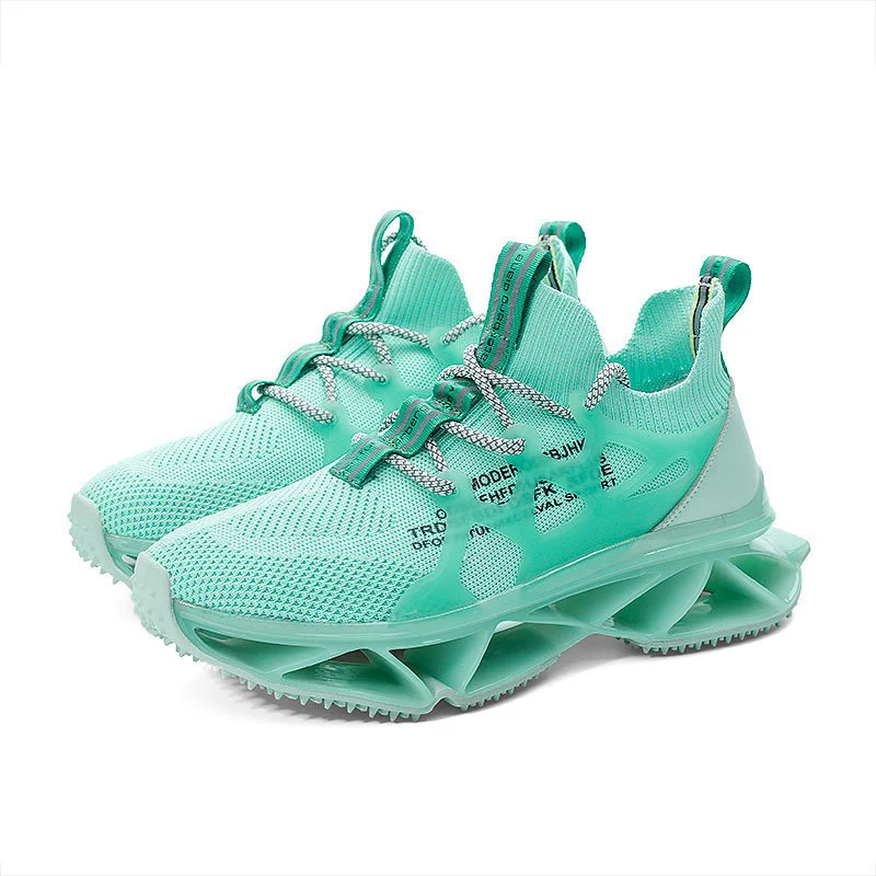 Women's Knife Edge Sneakers Flying Running Shoes - imagine 3