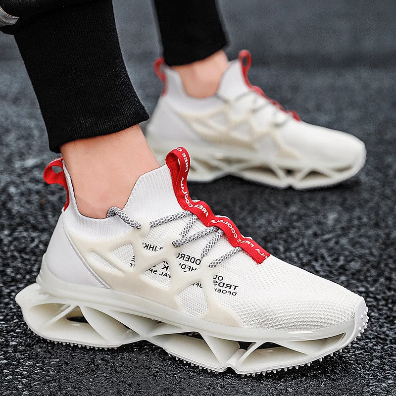 Women's Knife Edge Sneakers Flying Running Shoes - imagine 4