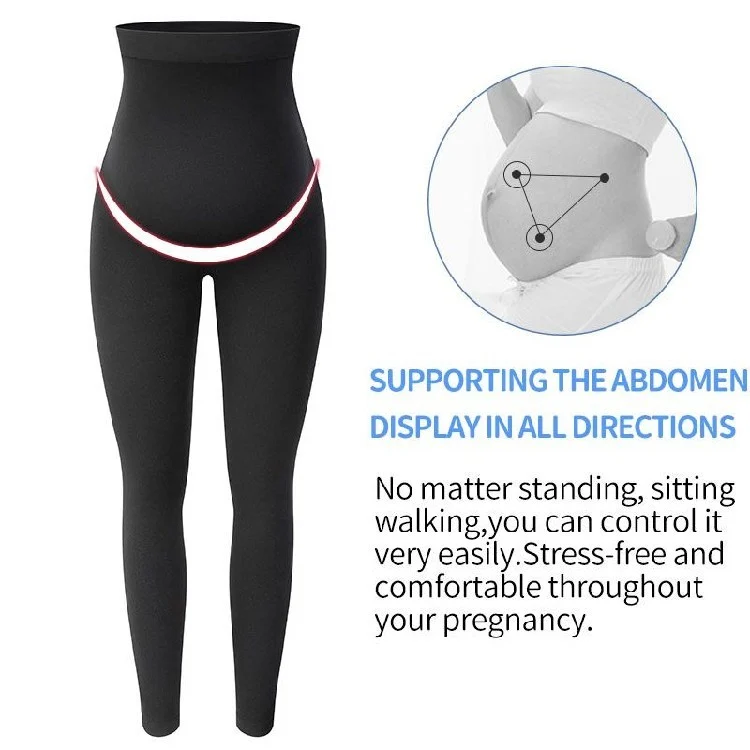 Maternity Leggings High Waist Pants Women Pregnancy Clothes - Image 5