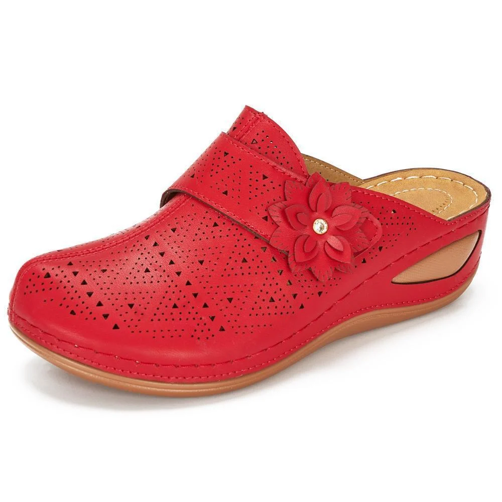 Women's Flower Wedge With Sandals Hollow