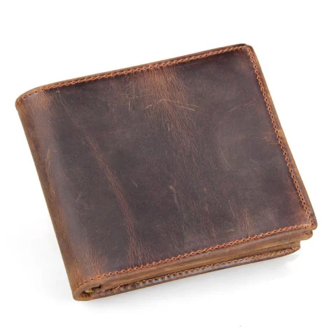 Men's Wallets Luxury Horse Leather Wallet Leather Short Wallet Leather Wallet