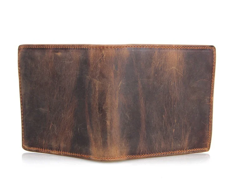 Men's Wallets Luxury Horse Leather Wallet Leather Short Wallet Leather Wallet - imagine 2