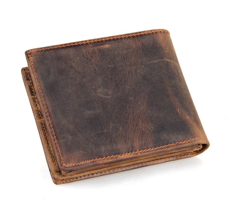 Men's Wallets Luxury Horse Leather Wallet Leather Short Wallet Leather Wallet - imagine 5