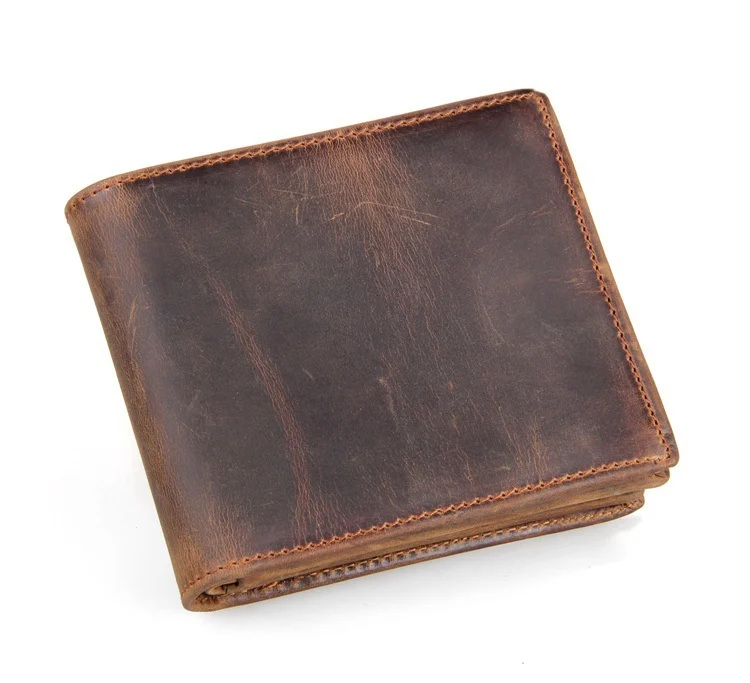 Men's Wallets Luxury Horse Leather Wallet Leather Short Wallet Leather Wallet - imagine 4