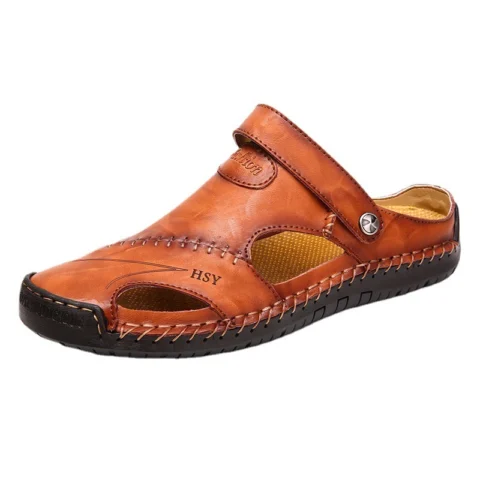 Men's Genuine Leather Roman Summer Sandals