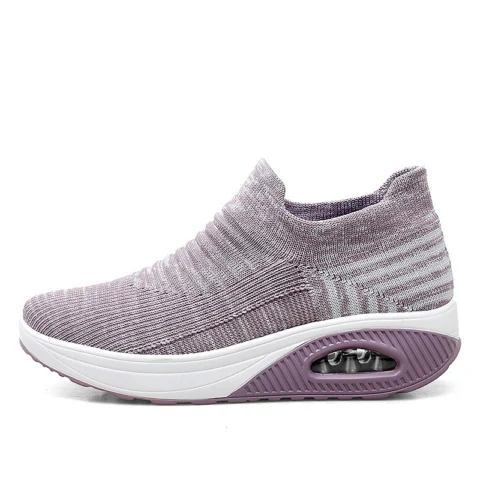 Women's Slip-on Lazy Shoes Flying Woven Shaking Shoes