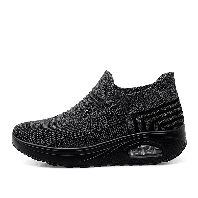 Women's Slip-on Lazy Shoes Flying Woven Shaking Shoes - Image 2