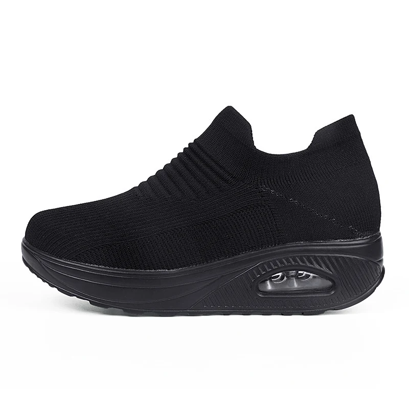 Women's Slip-on Lazy Shoes Flying Woven Shaking Shoes - Image 3