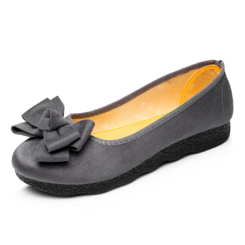 Women's flats Shoes ballet Slip On Bow Round Toe  Ballerina