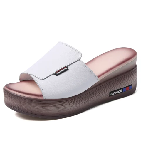 Women's Leather platform sandals