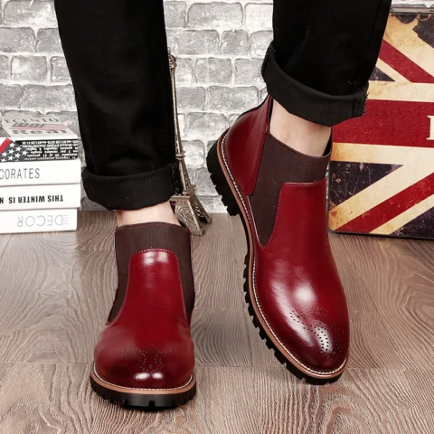 Men's Brock Leather Boots Shoes Martin Boots