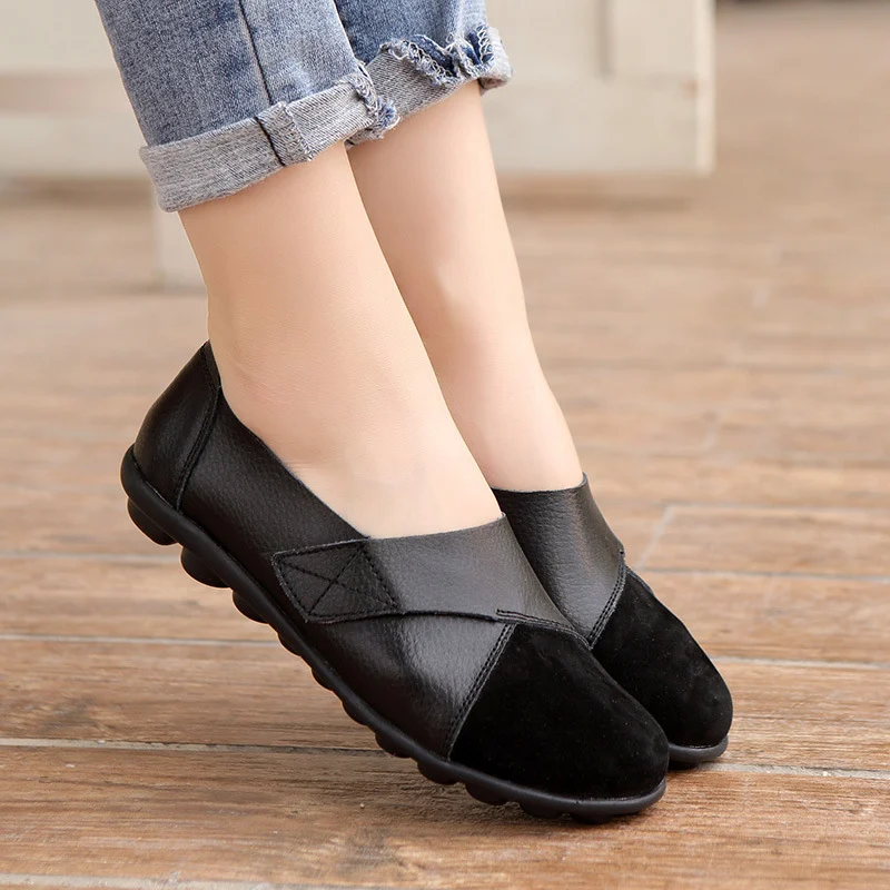 Women's Loafers Patchwork Soft Sole Flat Shoes - Image 2