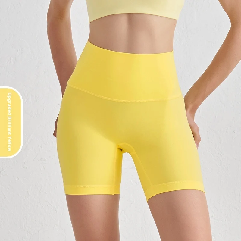 Double-sided Grinding Shorts Yoga Pants Female High Waist Track Shorts