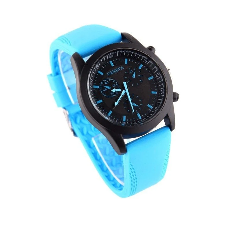 Unisex Fashion Jelly Silicone Strap Quartz Watch