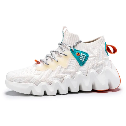 Men's Sneakers Flying Woven Running Shoes