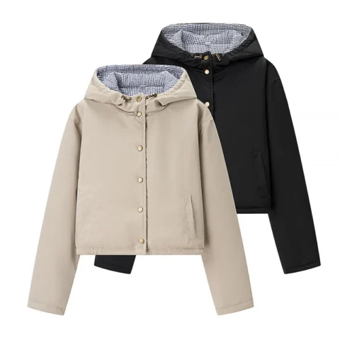 Double-sided Hooded Coat For Women