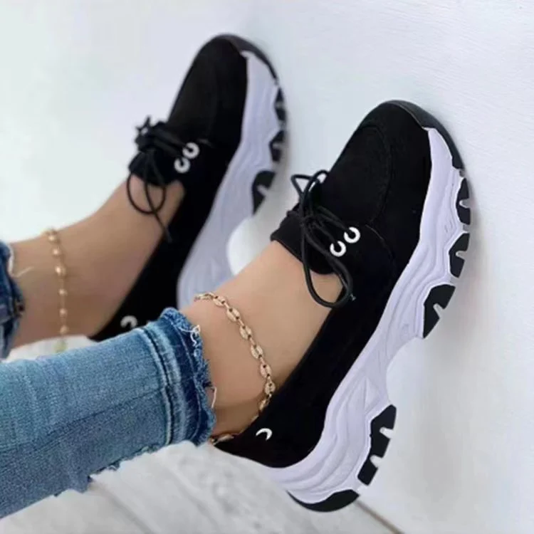 Women's Sneakers Running Walking Sports Chunky Shoes - Image 3