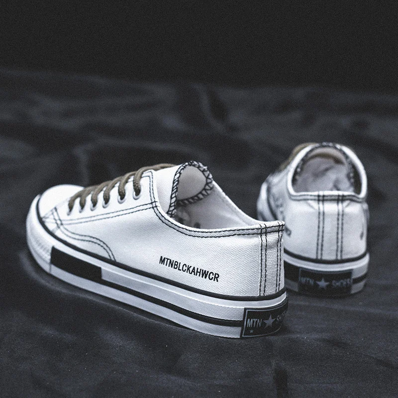 Women's Korean Style Low-top Canvas Shoes Harajuku Port-style Street Clapper Shoes - Image 2