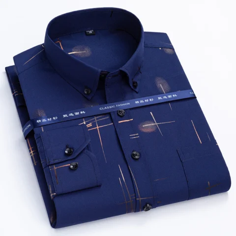 Men's Lightweight Casual Long-Sleeve Shirt