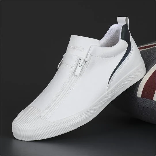 Double Zipper Casual Men Board Shoes - Image 4