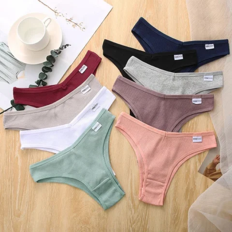 Women's 5Pcs Set Panties Cotton M-XL Comfo