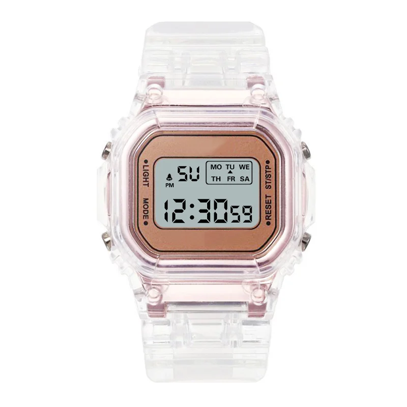 Unisex Transparent small square table - Image 5