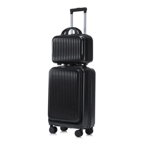 Women's Piece ABS Luggage Set with Spinner Wheels – Front Opening Suitcase