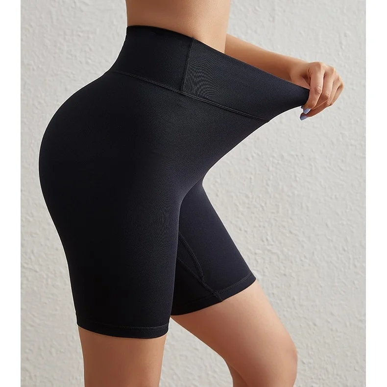 Women's Cross Waist Yoga Shorts High Waist Belly Contracting - Image 6