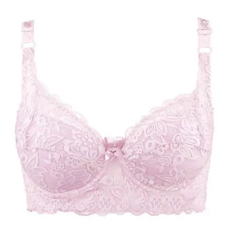 Women's High-end Thin Cotton Miscellaneous Multi-color Adjustable Steel Ring Push Up Bras Three Or Four Breasted - Image 2