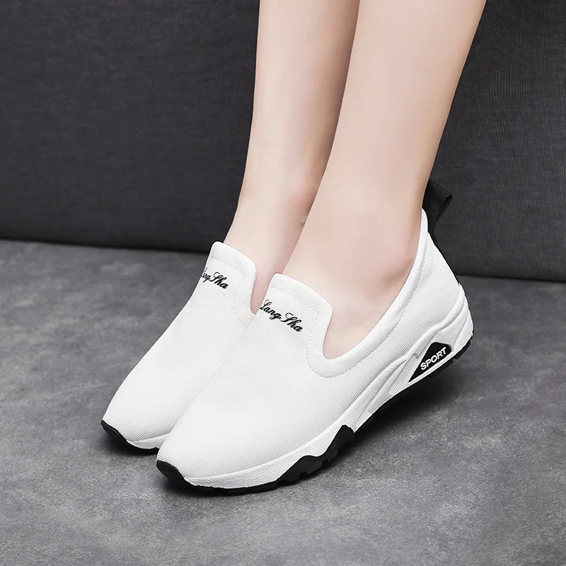 Women's Canvas Shoes Youth Casual Shoes Comfortable High Heels канва обувь - Image 3