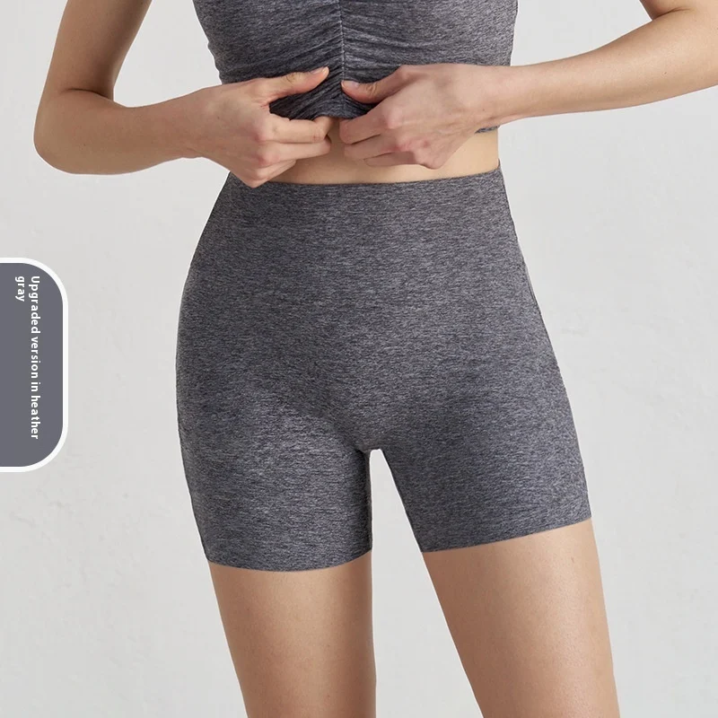 Double-sided Grinding Shorts Yoga Pants Female High Waist Track Shorts - imagine 2