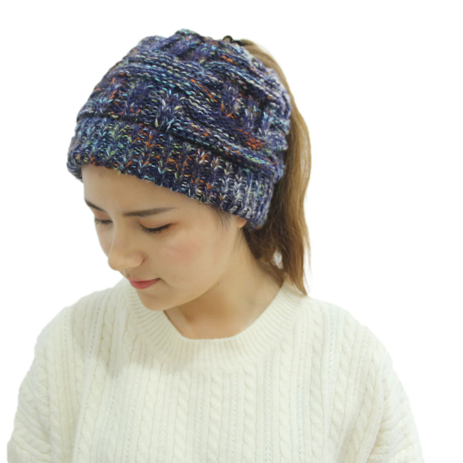 Women's Color pullover hat ponytailcap - Image 4