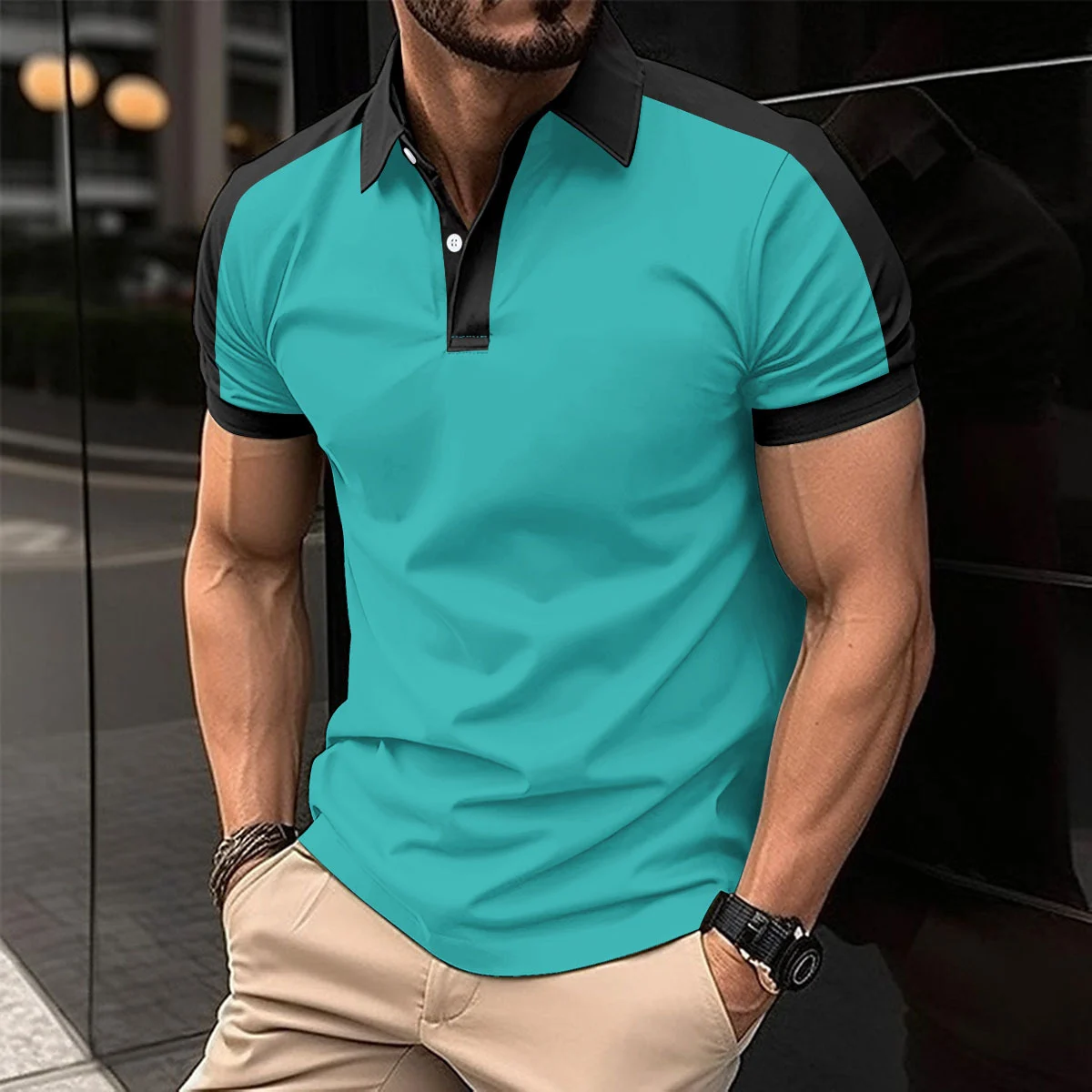Men's Summer Casual Business Polo Shirt - Image 3