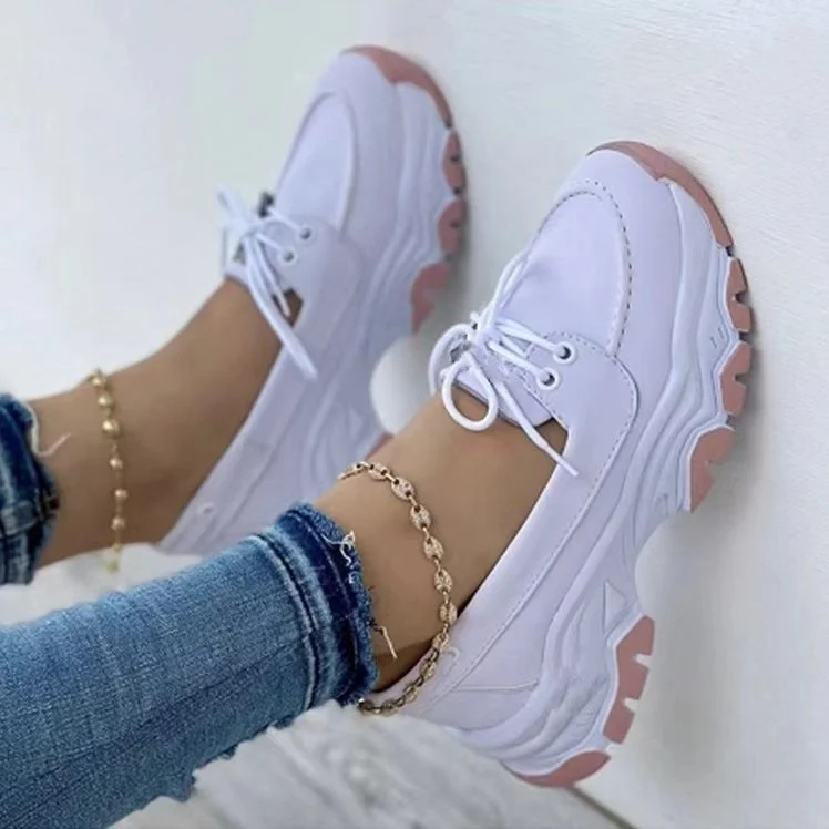 Women's Sneakers Running Walking Sports Chunky Shoes - Image 4