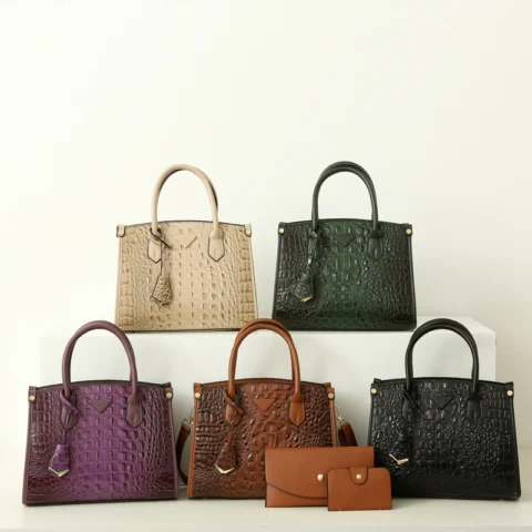 Vintage Crossbody Statement Handbag Set For Women