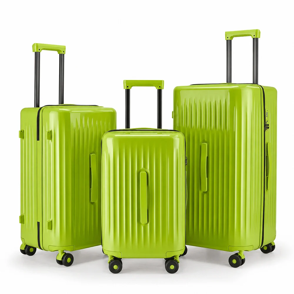 Unisex 3-Piece Travel Luggage Set – Pressure-Resistant Suitcases with Lock - Image 3