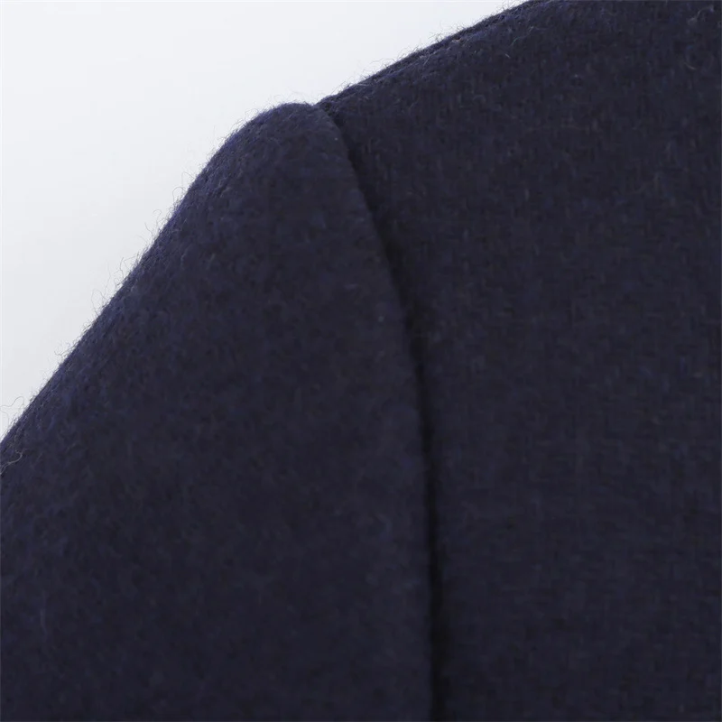 Women's Blended Double Breasted Coat - imagine 7