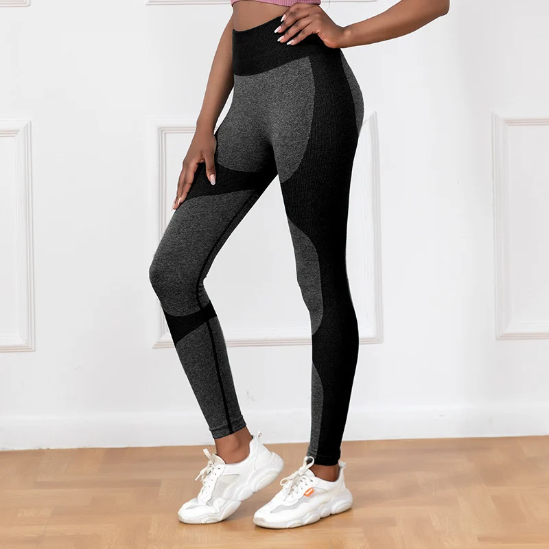Women's Striped Printed Leggings – High-Waist Seamless Yoga Pants - Image 7