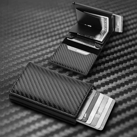 Unisex Credit Card Holder Smart Minimalist Wallet Pocket Slim Cardholder Bank Secure Creditcard Case