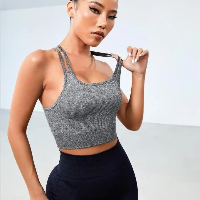 Women's Push-up Beauty Back High Elastic Fitness Vest - Image 3